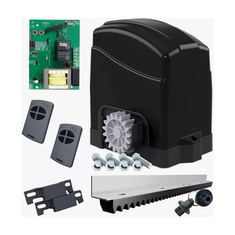 Kit Motor Portão Agl Light 3mt Cremalheira